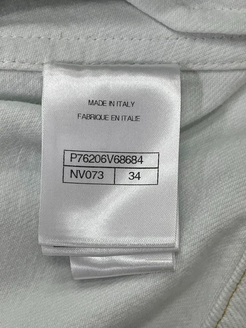 Chanel Chanel 24M Beach Series Navy Collar Light Blue Denim Jacke Size XXS / US 00 / IT 34 - 5 Thumbnail