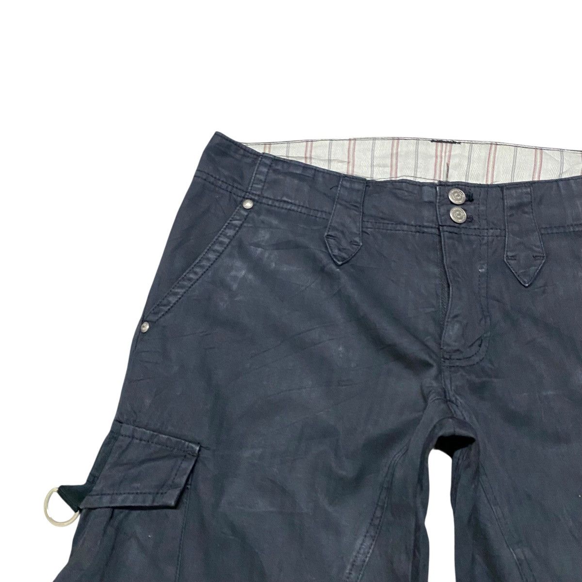 Japanese Brand × Tornado Mart Tornado Mart Cargo Flare Pants Faded Black Size 28" / US 6 / IT 42 - 4 Thumbnail