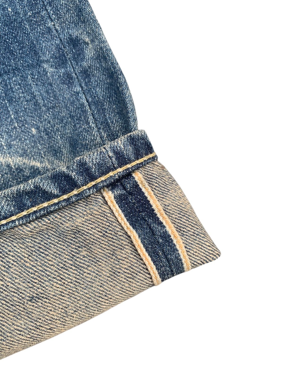 Tornado Mart RARE💥SCANNER FUNDAMENTAL SELVEDGE CLAWMARK DISTRESSED DENIM Size US 32 / EU 48 - 16 Thumbnail