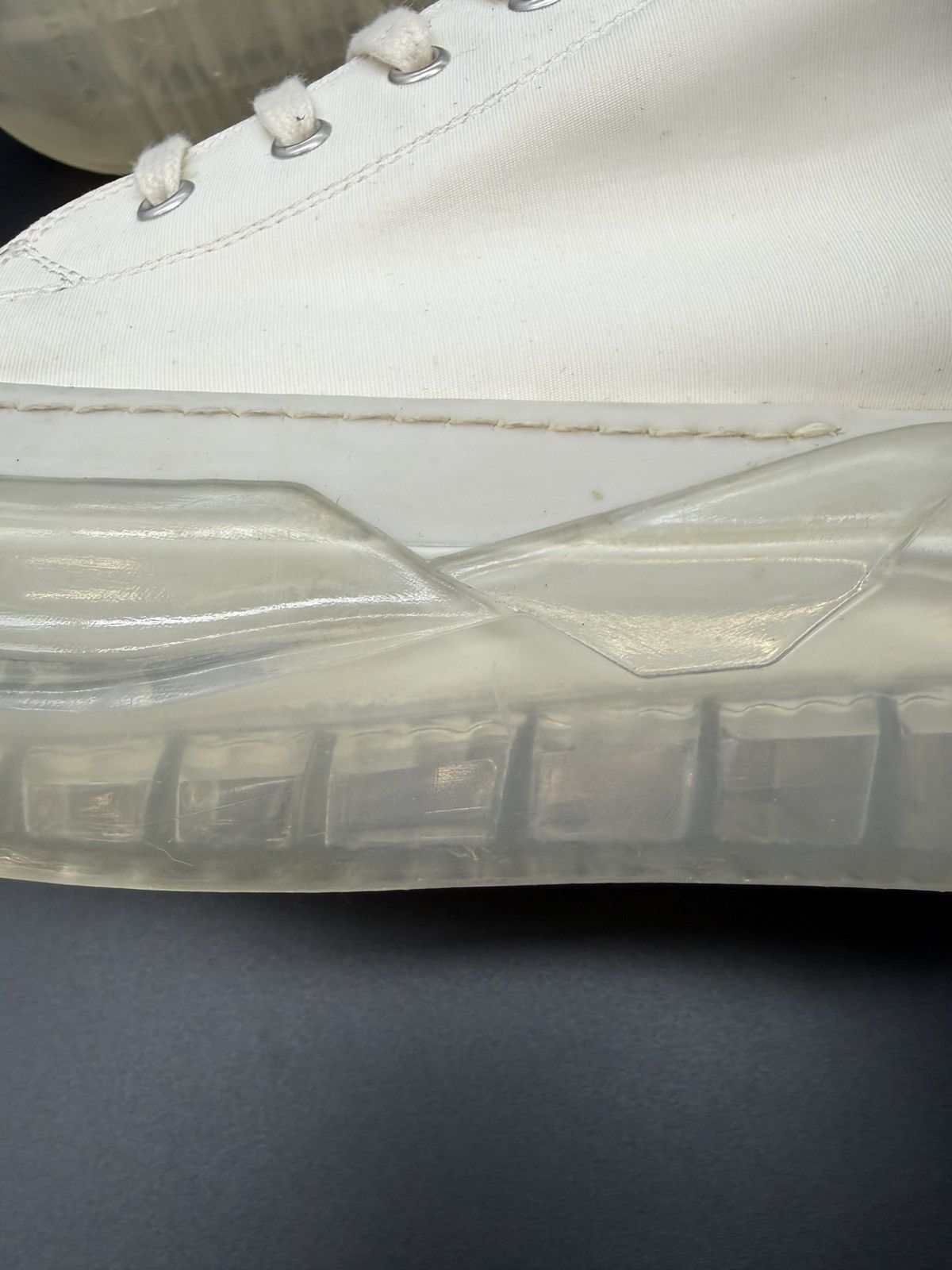 Rick Owens Drkshdw Rick Owens DRKSHDW Abstract Low — Milk/Clear · EU 45 Size US 12 / EU 45 - 13 Thumbnail