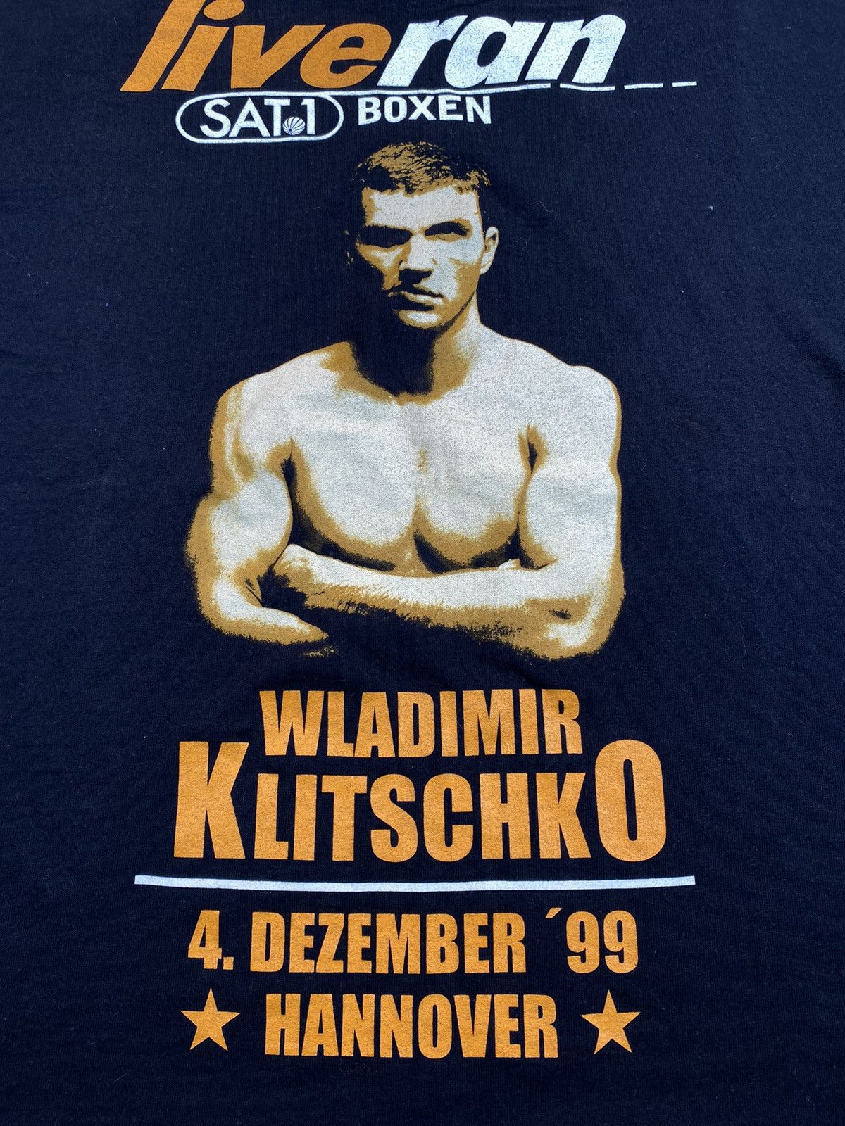 Vintage Vintage Very Rare T-Shirt Wladimir Klitschko vs Lajos Eros Size US XL / EU 56 / 4 - 4 Thumbnail