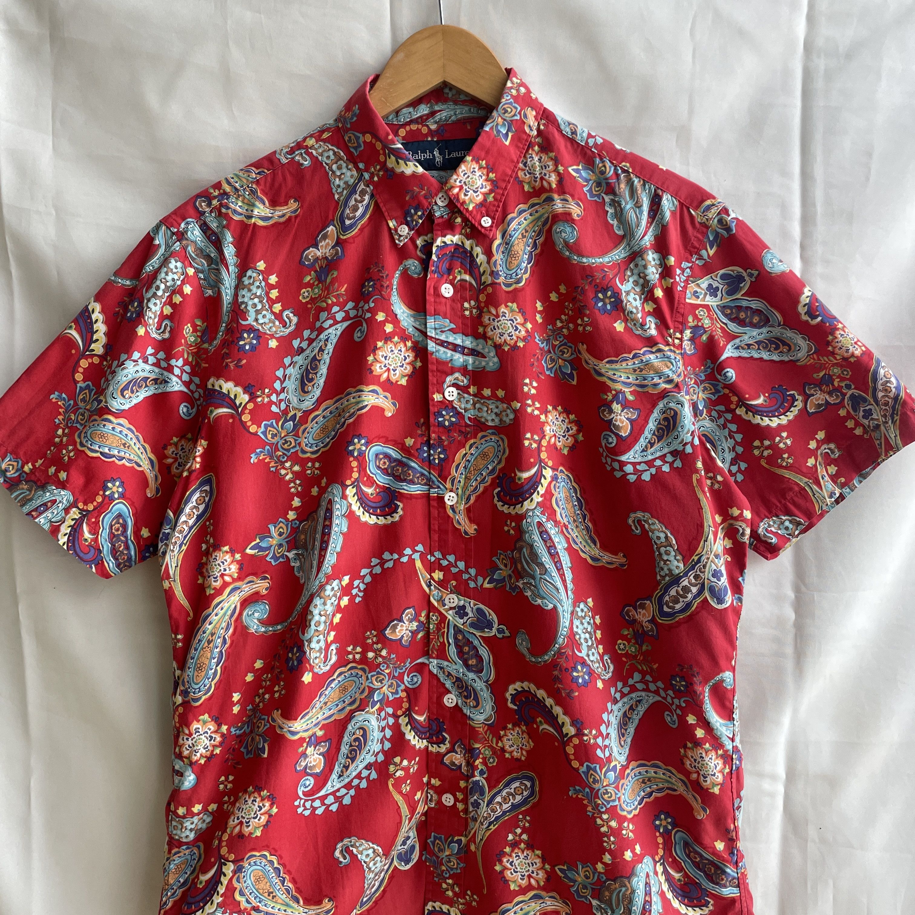 Polo Ralph Lauren Polo Ralph Lauren Vintage Paisley Print Short Sleeve Shirt Size US M / EU 48-50 / 2 - 3 Thumbnail