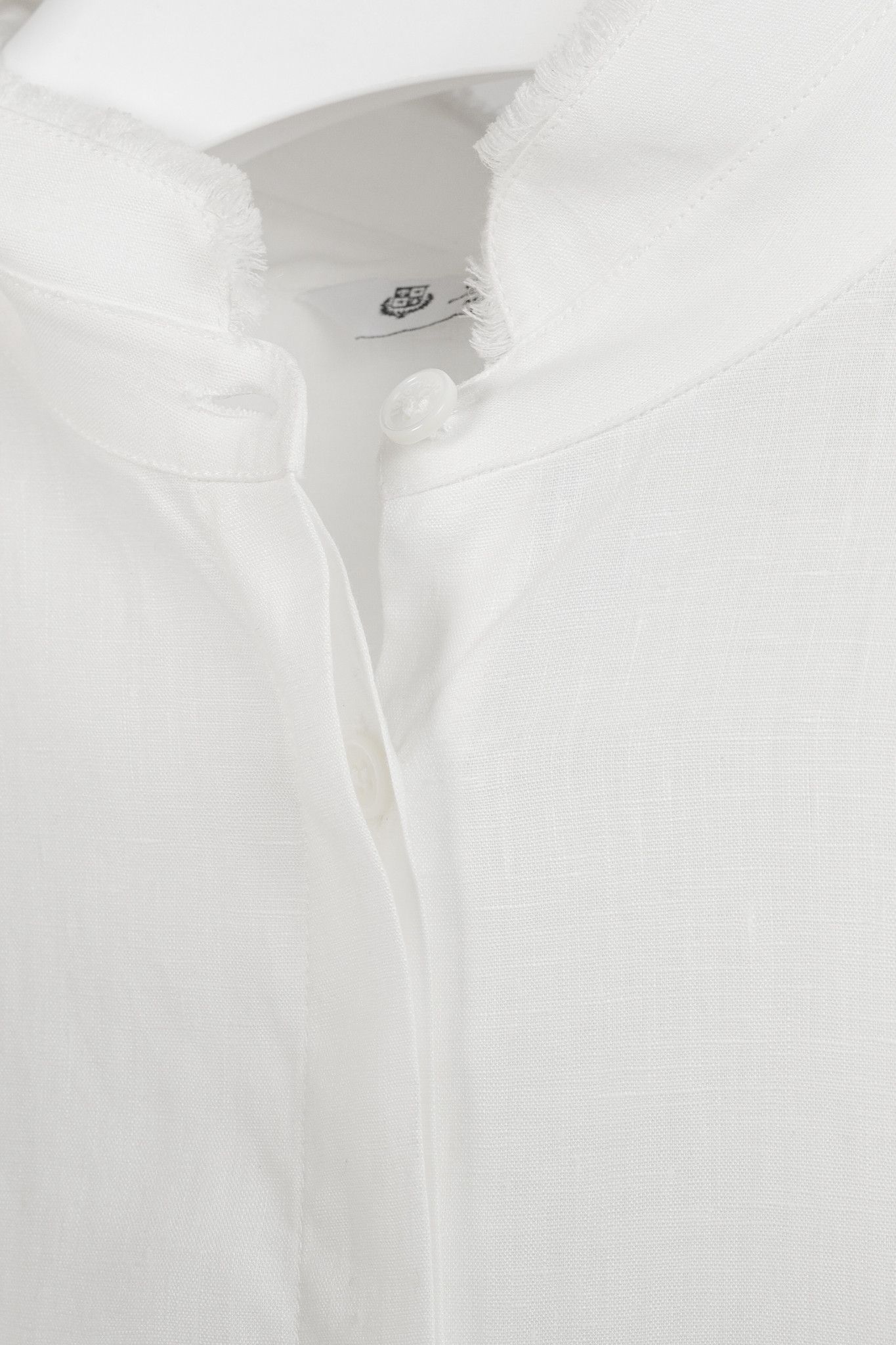 Loro Piana Loro Piana Linen Fringe-Trim Long-Sleeve Buttoned Shirt Size M / US 6-8 / IT 42-44 - 8 Thumbnail