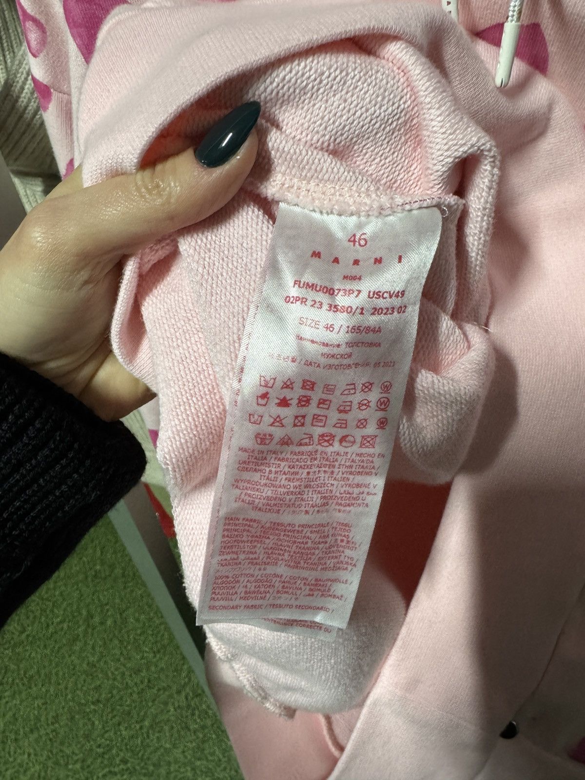Marni Last Size Marni All Over Logo Printed Hoodie Size US M / EU 48-50 / 2 - 4 Thumbnail