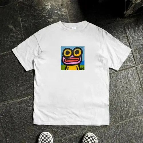 Vintage Komuro x Ayano White casual retro fun frog print t-shirt Size US M / EU 48-50 / 2 - 5 Thumbnail