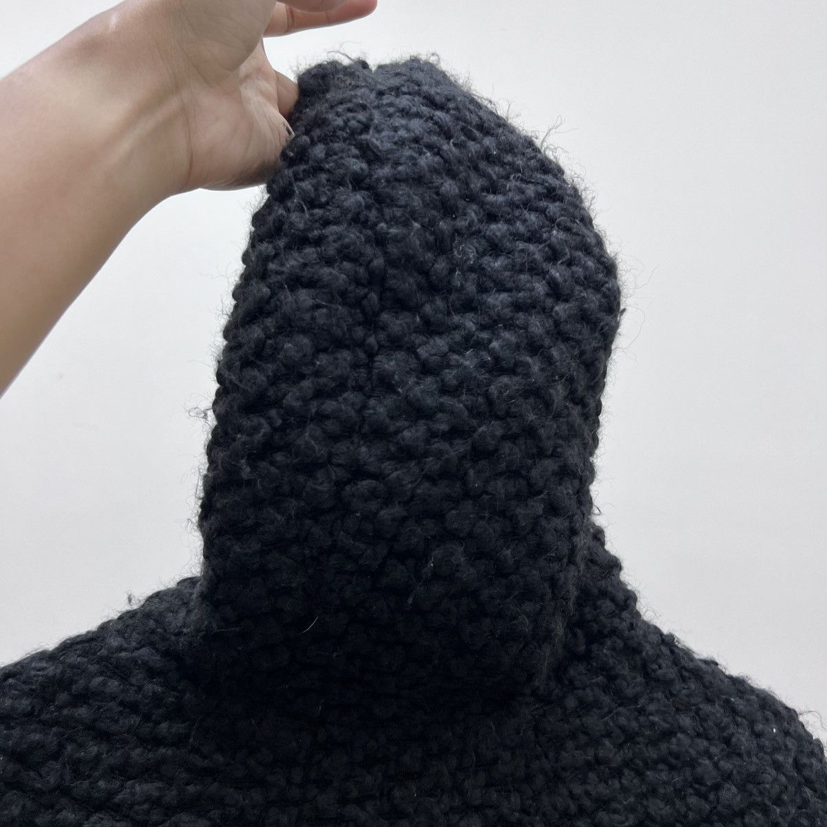 Issey Miyake Tsumori Chisato Knit Black Hoodie Avant Garde Oversized Size M / US 6-8 / IT 42-44 - 6 Thumbnail