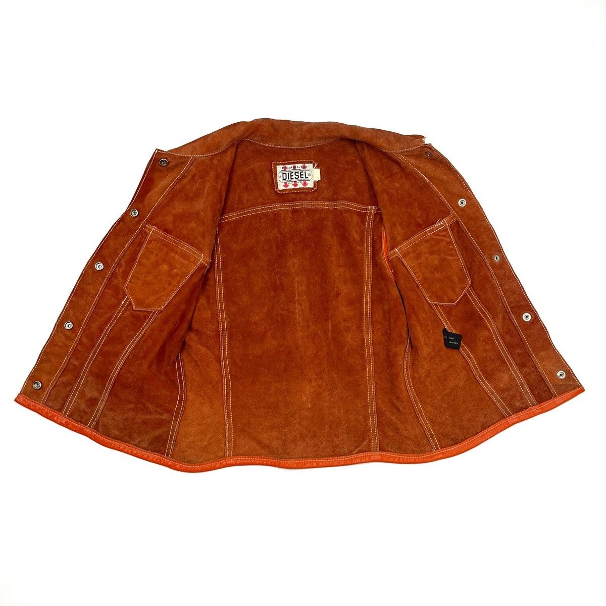 Diesel Vintage DIESEL Leather Vest 90s Suede Cowhide Waistcoat Size S / US 4 / IT 40 - 10 Thumbnail