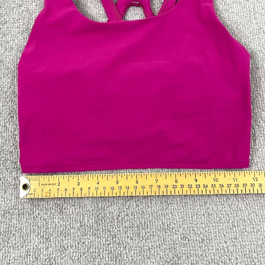 Lululemon Lululemon Stash It Sports Bra Women Size 6 Pink Medium Support B/C Cups Gym Yoga Size ONE SIZE - 3 Thumbnail