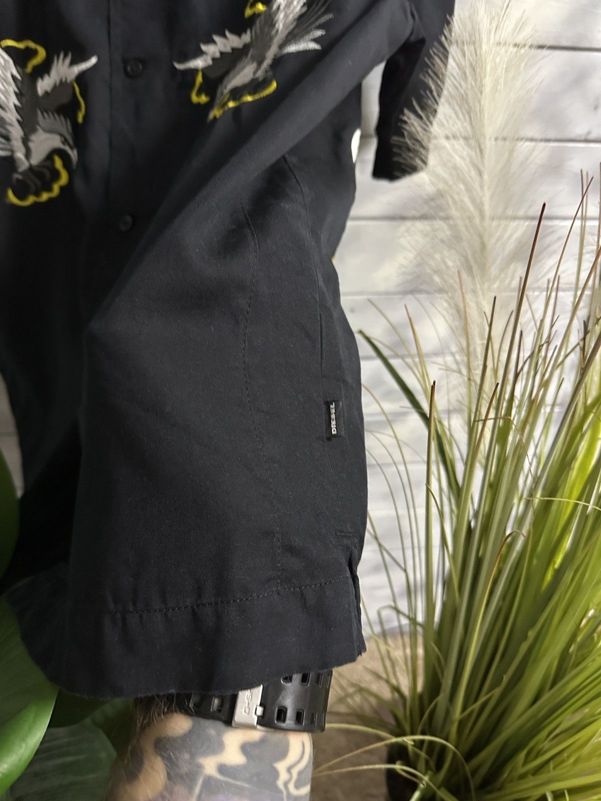 Diesel Rare Shirt Button Diesel Bird Japan Style Big Logo Size US M / EU 48-50 / 2 - 5 Thumbnail