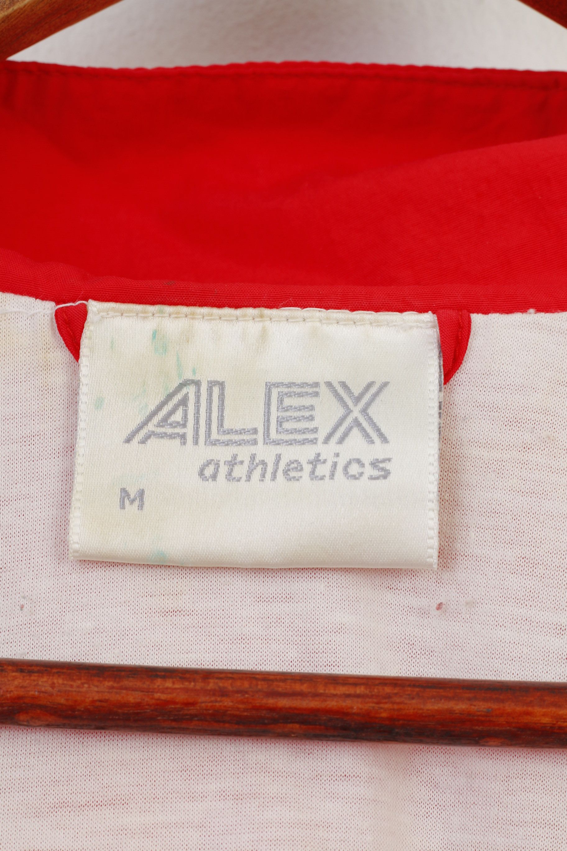 Vintage Alex Athletics Men M Jacket Vintage Red Full Zipper 90s 0193 Size US M / EU 48-50 / 2 - 6 Thumbnail