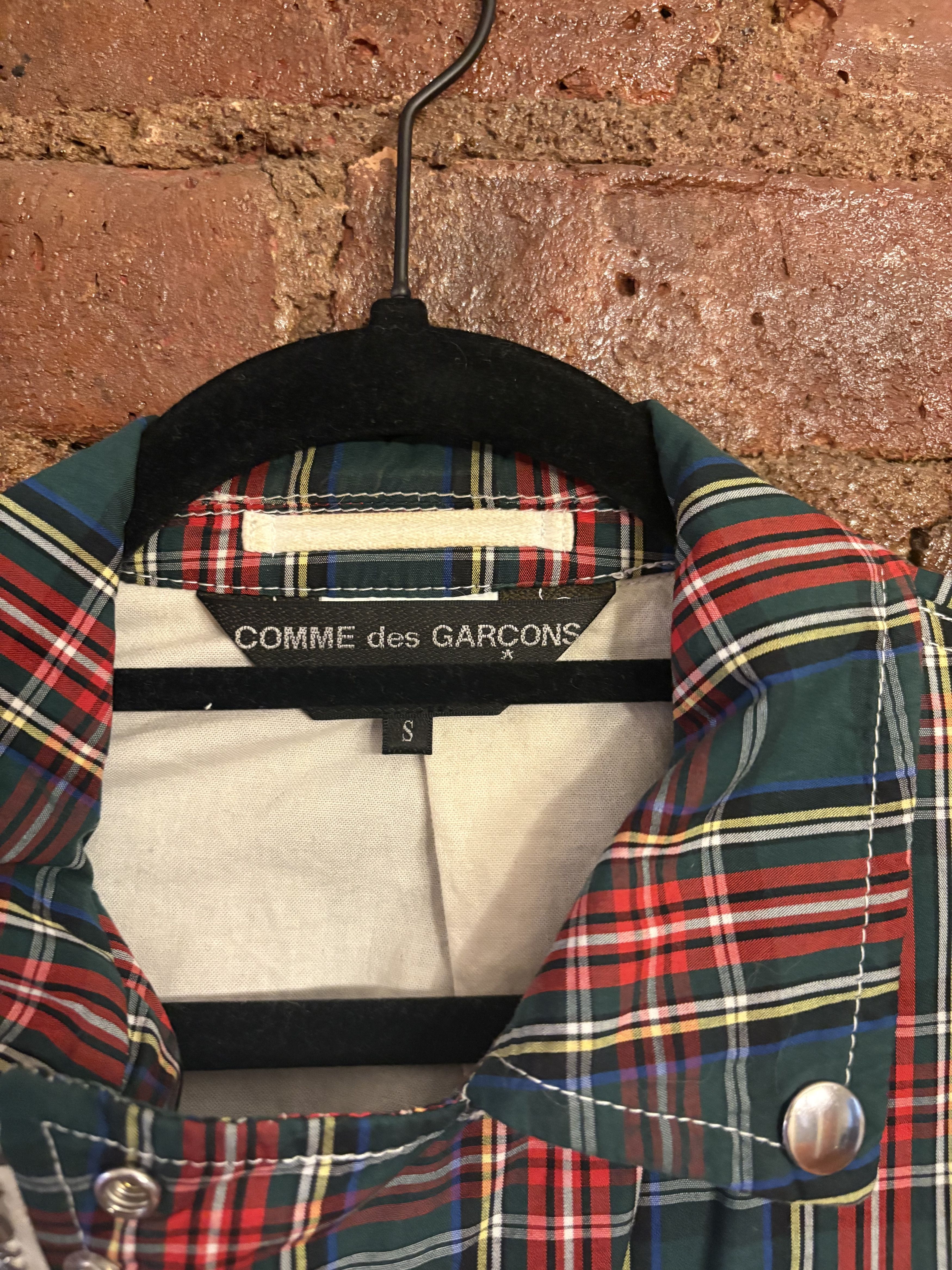 Comme des Garcons Comme des Garçons SS13 Plaid Biker Jacket Size S / US 4 / IT 40 - 2 Thumbnail