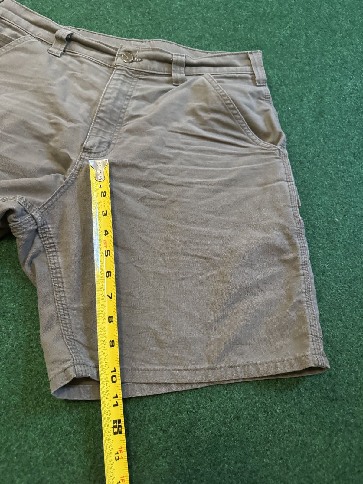 Carhartt Vintage 90s Carhartt Carpenter Baggy Green 32 10” Shorts Size US 32 / EU 48 - 5 Thumbnail