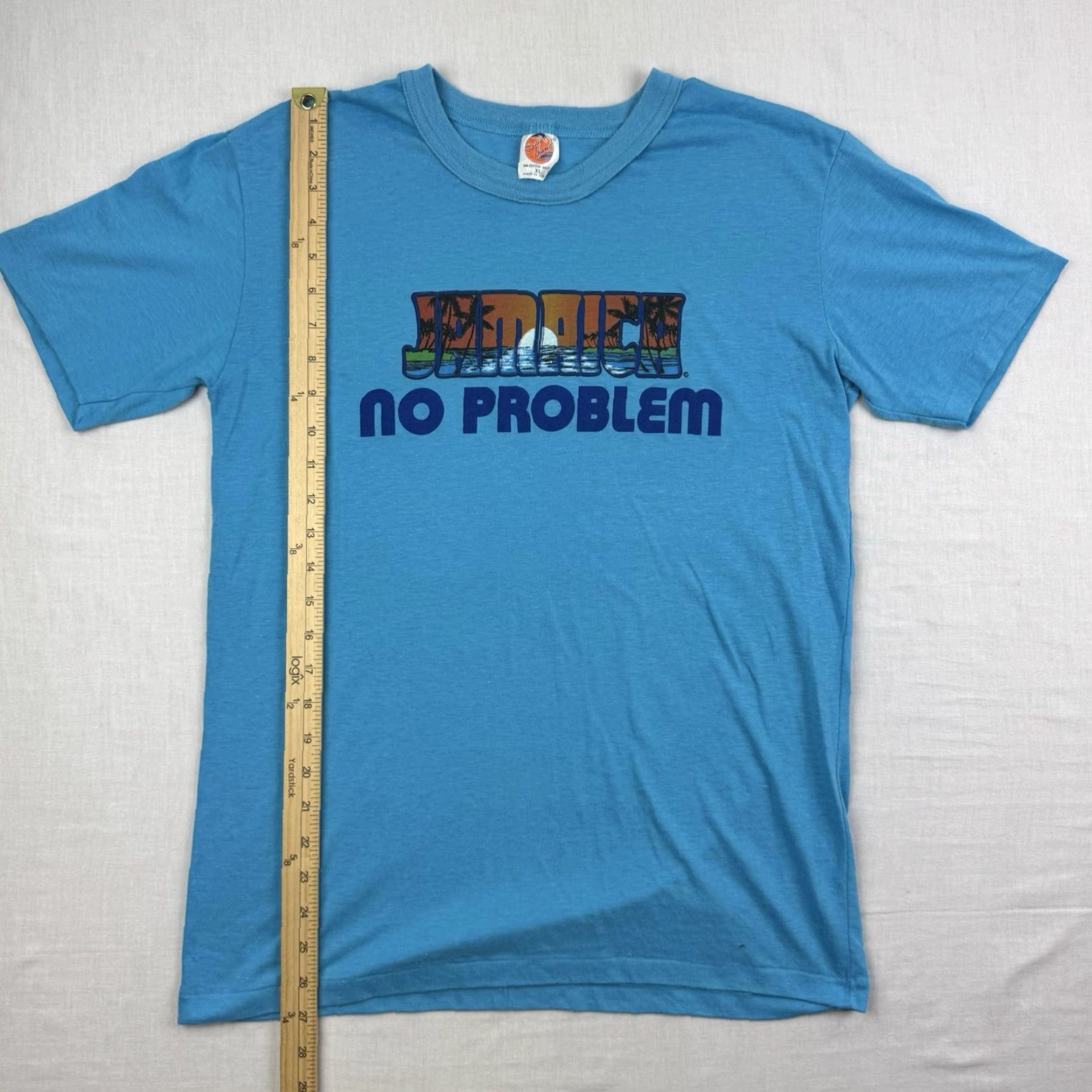 Vintage VINTAGE Sun Island Jamaica T-Shirt Adult XL Blue Tropical 80s Beach Graphic No Problem Size US XL / EU 56 / 4 - 7 Thumbnail