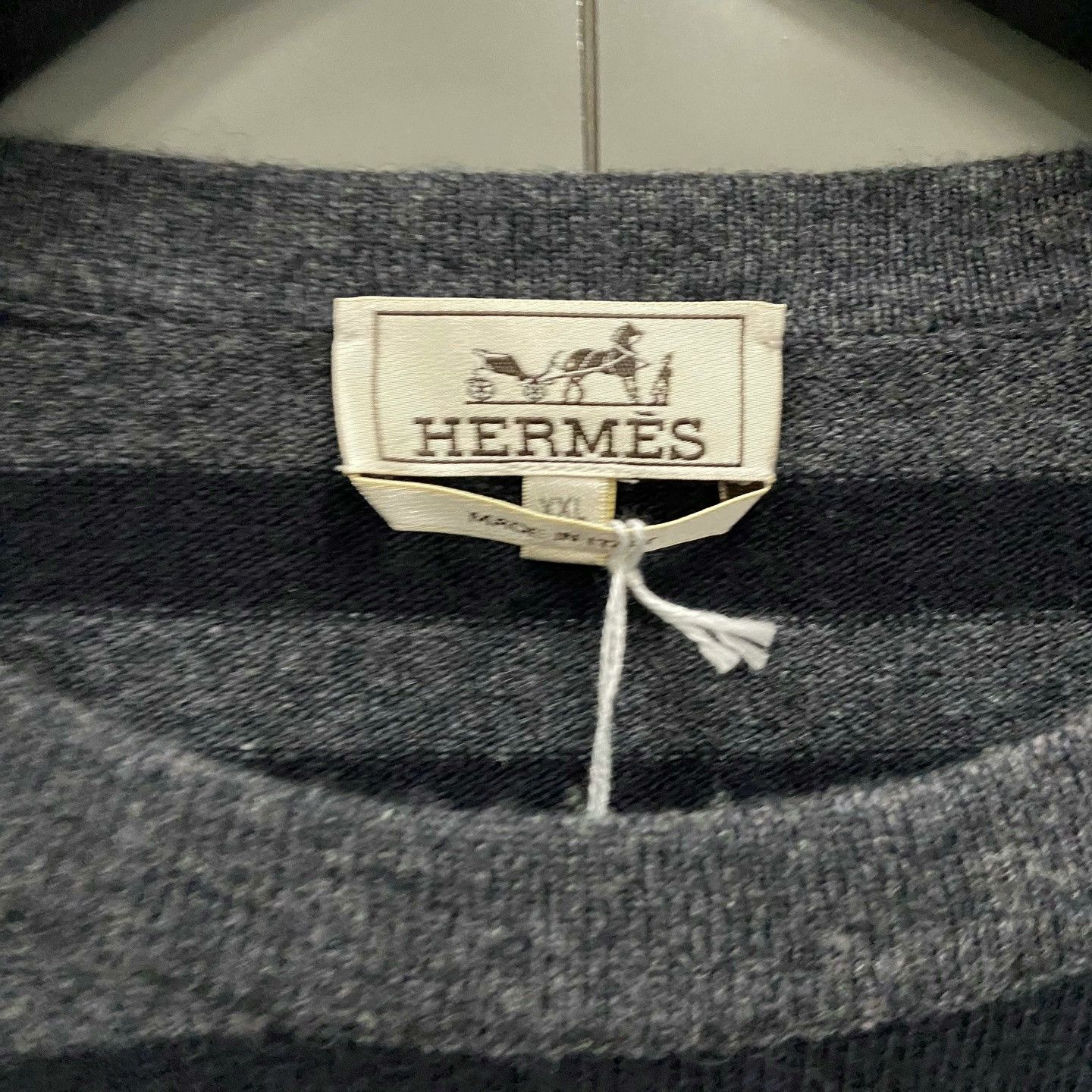 Hermes Hermes Zebra Stripe Knit Sweater Size US XXL / EU 58 / 5 - 3 Thumbnail