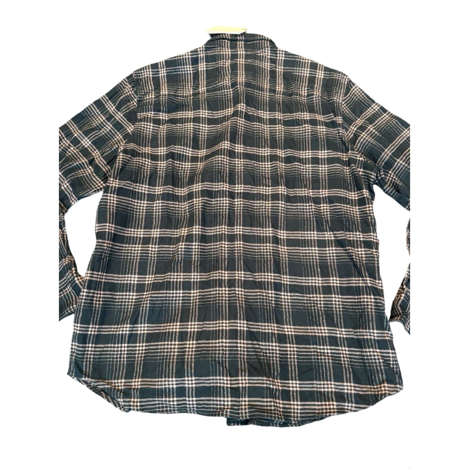Theory Theory Button-Down Shirt Mens XL Twill Flannel Charcoal Dusty Orchid Size US XL / EU 56 / 4 - 4 Thumbnail