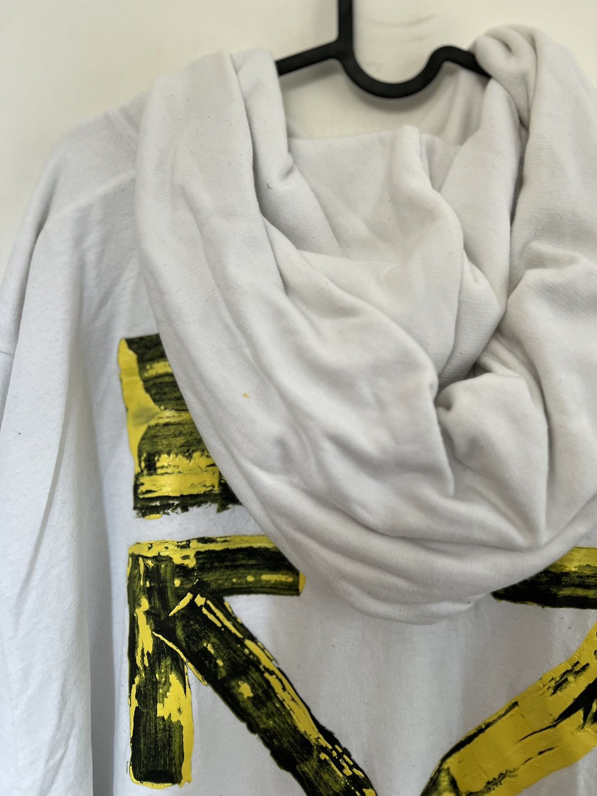 Off-White × Virgil Abloh Off white Acrylic Hoodie Size US XL / EU 56 / 4 - 9 Thumbnail