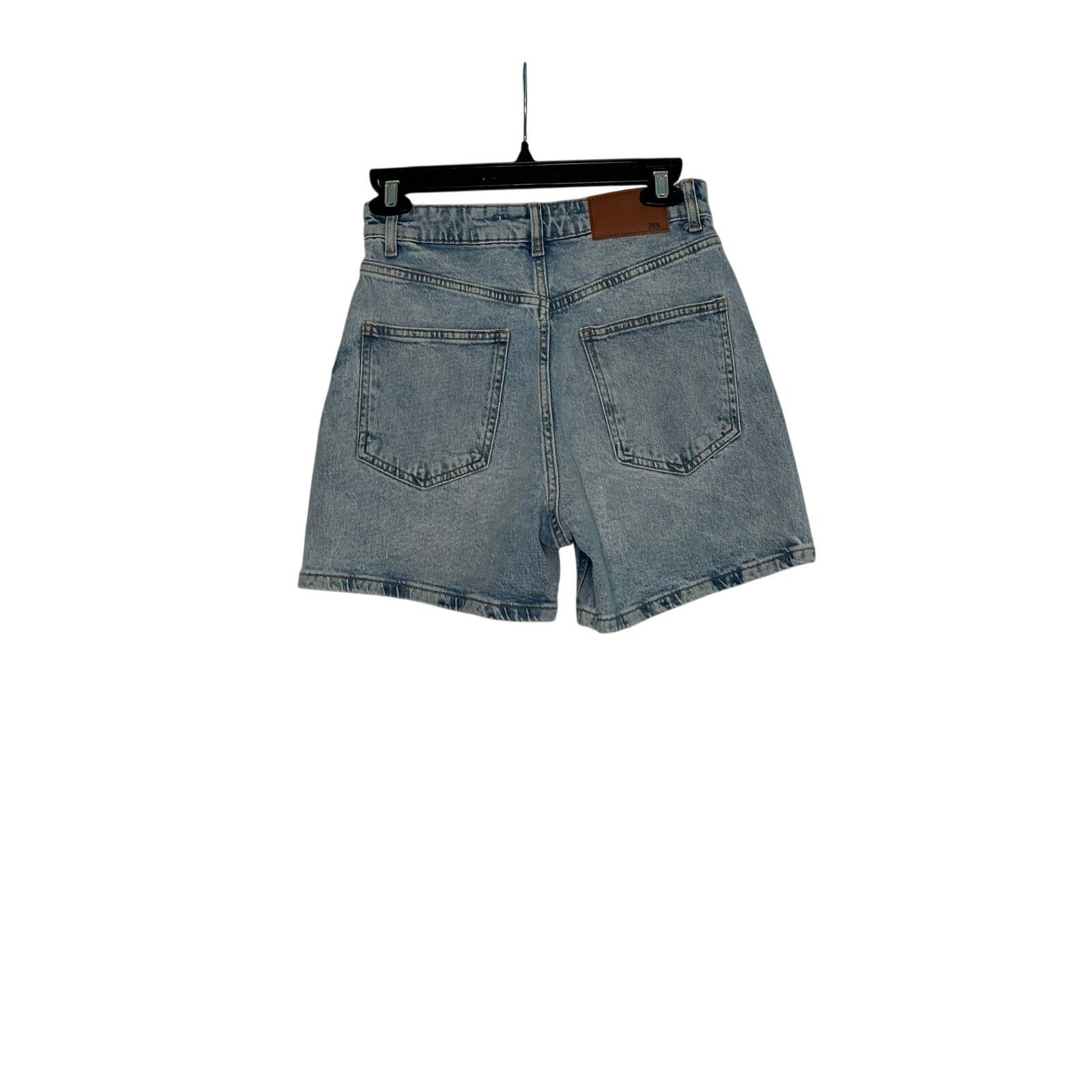 Zara Zara mom fit high waist jean shorts size 2 Size 26" / US 2 / IT 38 - 5 Thumbnail