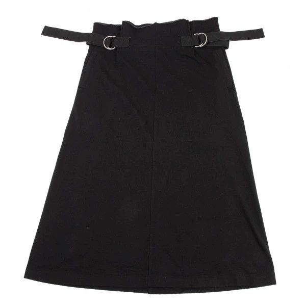 Yohji Yamamoto Yohji Yamamoto size 3 Black Retro Strap Design Half Skirt 2 Size 25" / US 0 / IT 36 - 2 Thumbnail