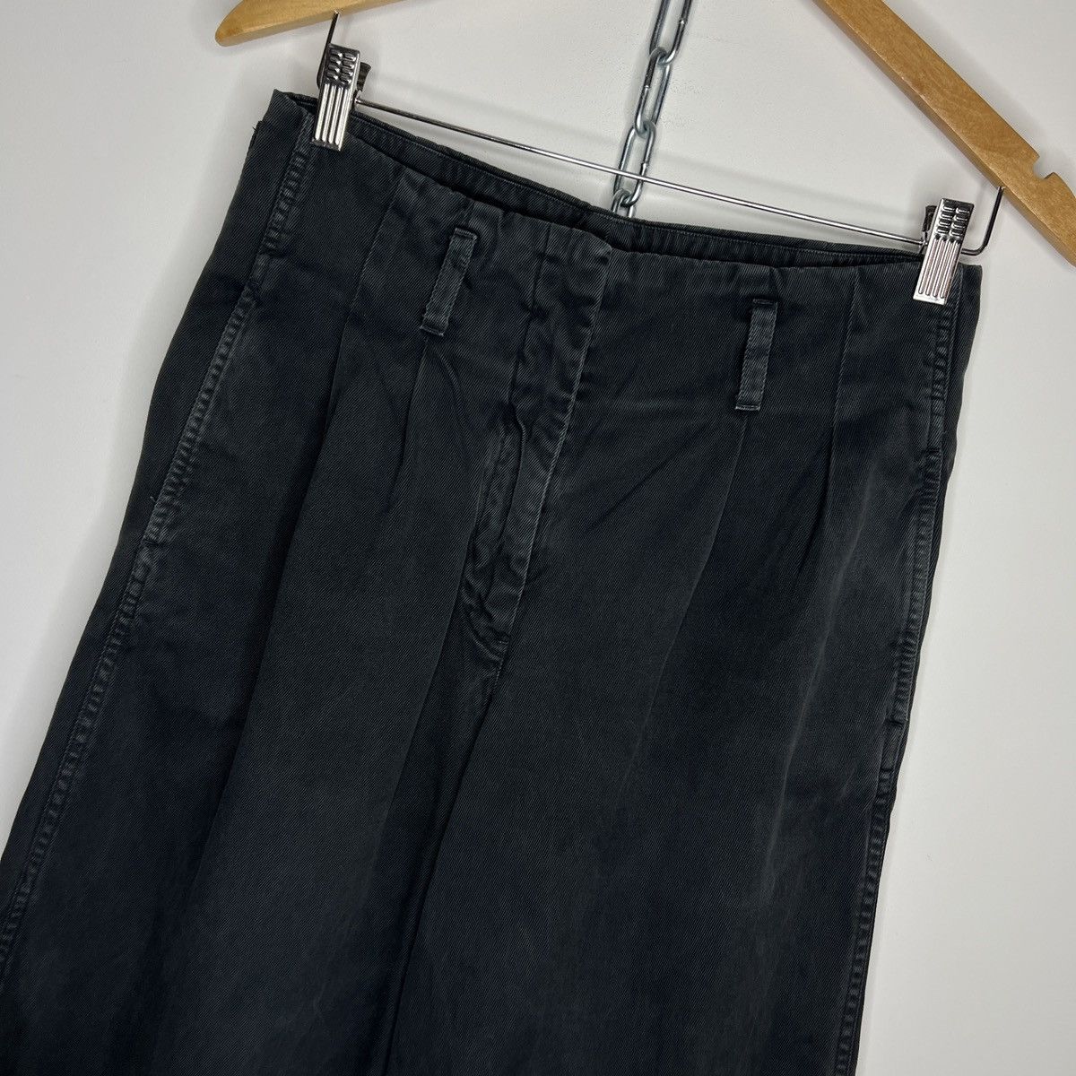 Designer × SOFIE D'HOORE × Vintage Vintage Black Baggy Trousers Size 26" / US 2 / IT 38 - 4 Thumbnail