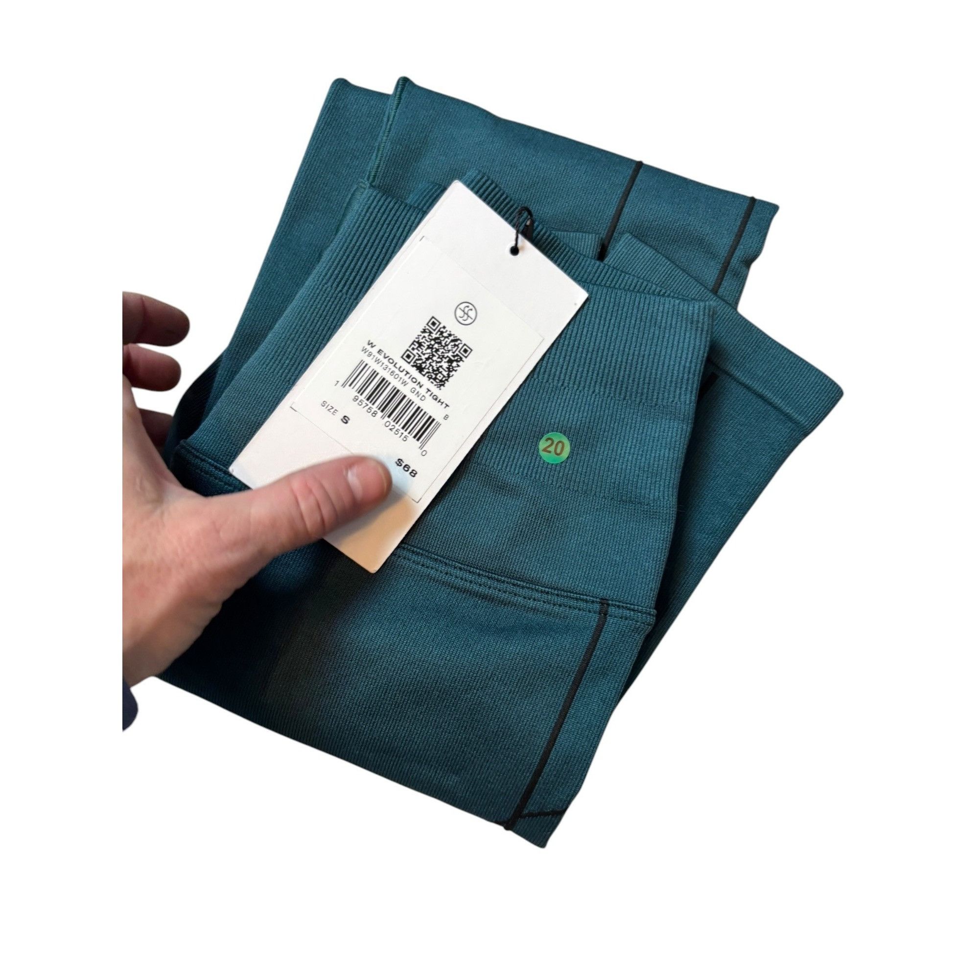 Wilson NWT Wilson Womens Evolution Tight Teal Green Leggings S Poly Size 27" / US 4 / IT 40 - 11 Thumbnail