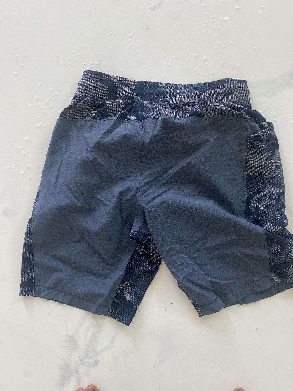 Lululemon blue camo shorts on sale