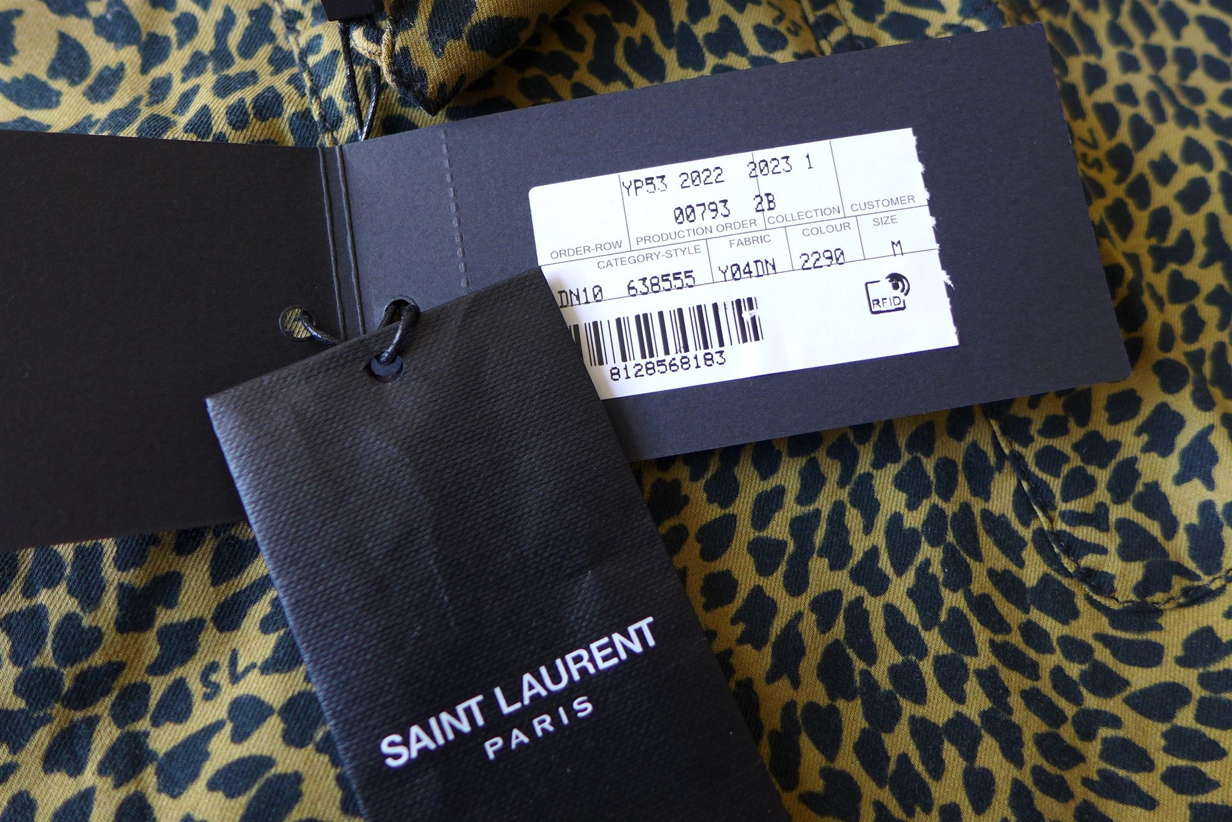 Saint Laurent Paris Saint Laurent Leopard Print Short-Sleeve Shirt Size US M / EU 48-50 / 2 - 15 Thumbnail