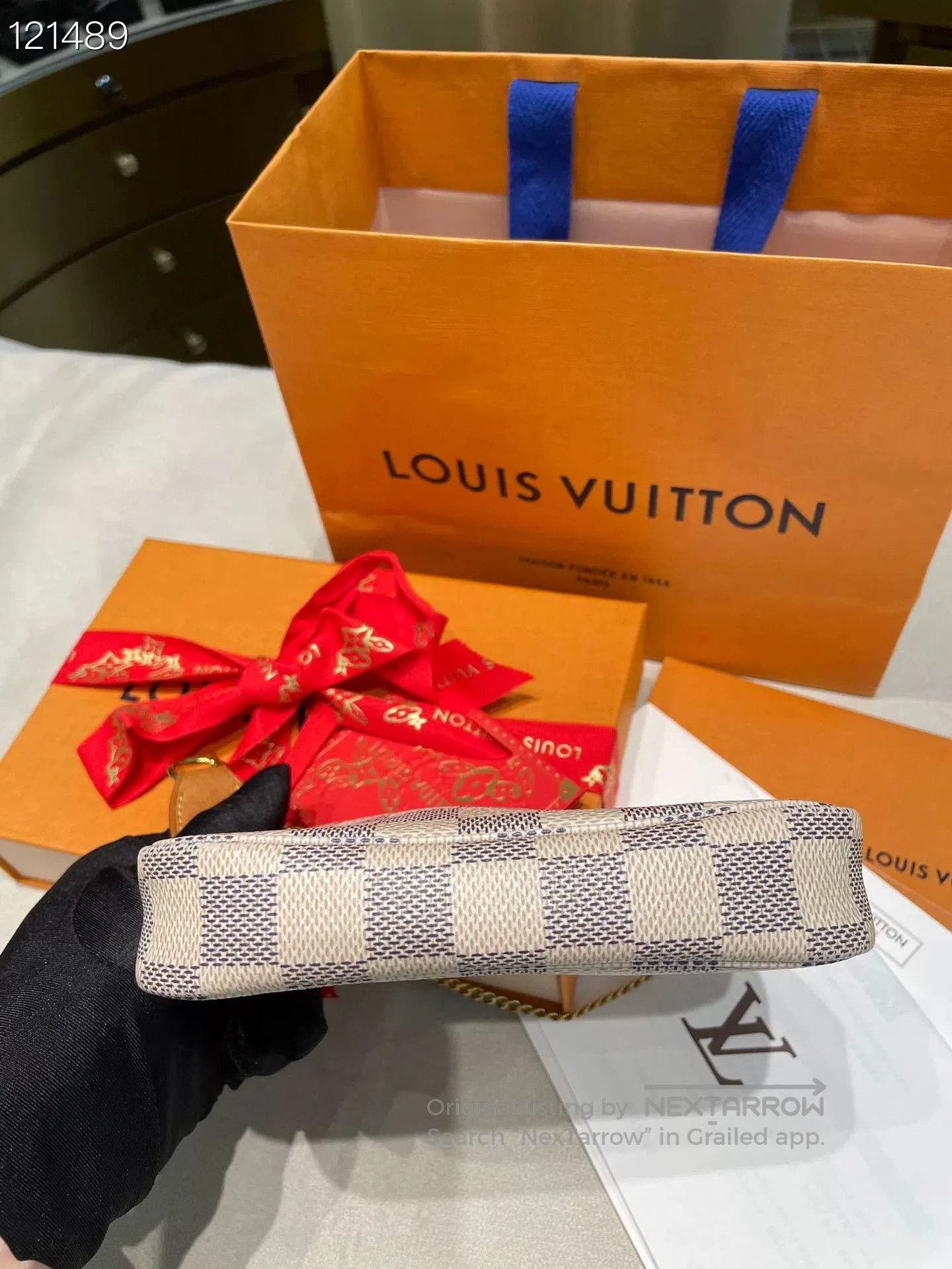 Louis Vuitton LV White Damier Mini Mahjong Coin Purse. Size ONE SIZE - 5 Thumbnail