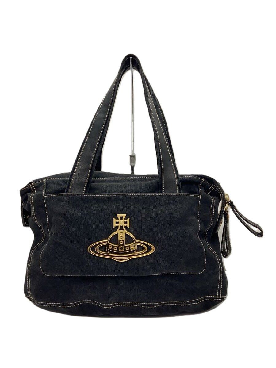 Vivienne Westwood Orb Canvas Tote Bag in Black, Men's