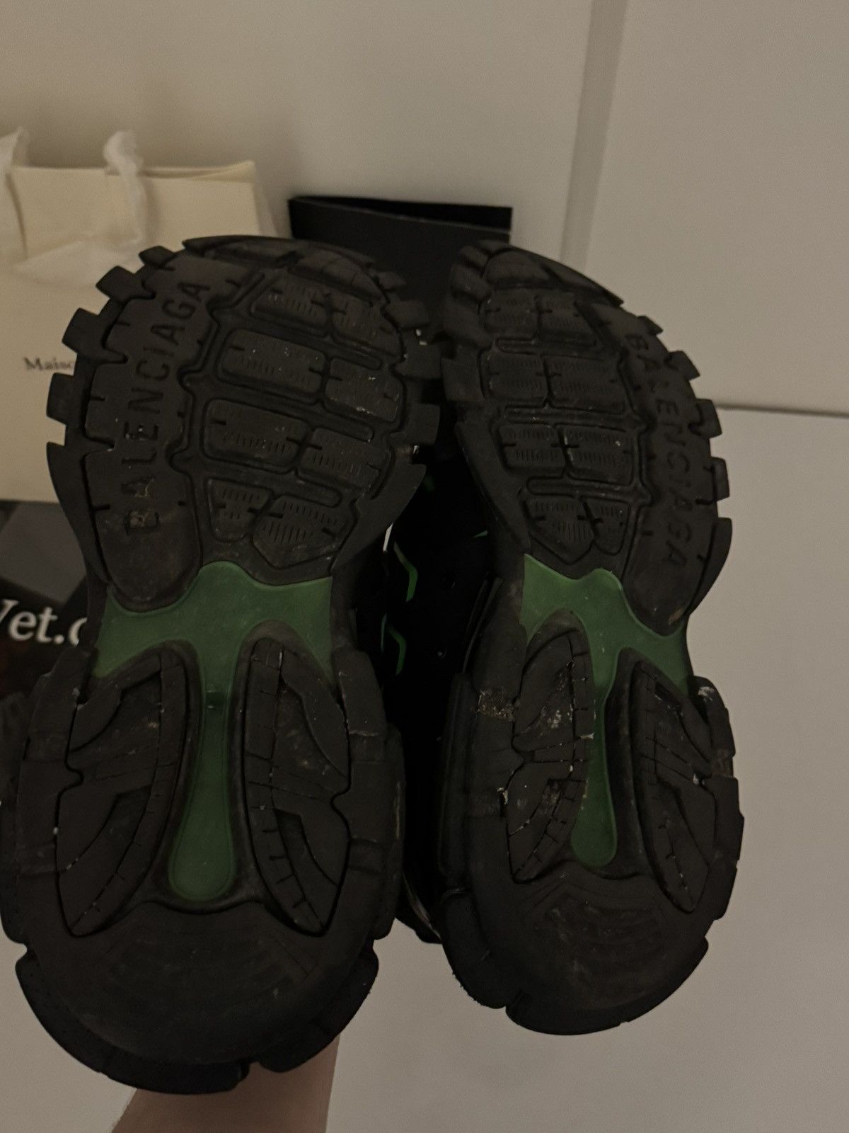 Balenciaga ⛔️Balenciaga track 1 black green 43 Size US 9 / EU 42 - 8 Thumbnail