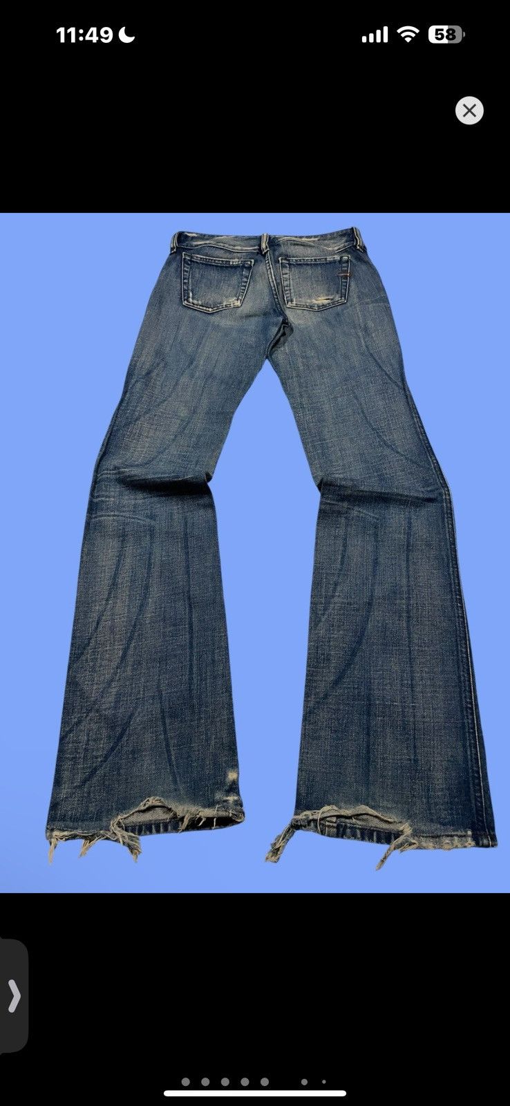 Diesel × Hysteric Glamour × If Six Was Nine Y2K Opium LGB style Diesel Distressed Denim Jeans Size 27" / US 4 / IT 40 - 6 Thumbnail