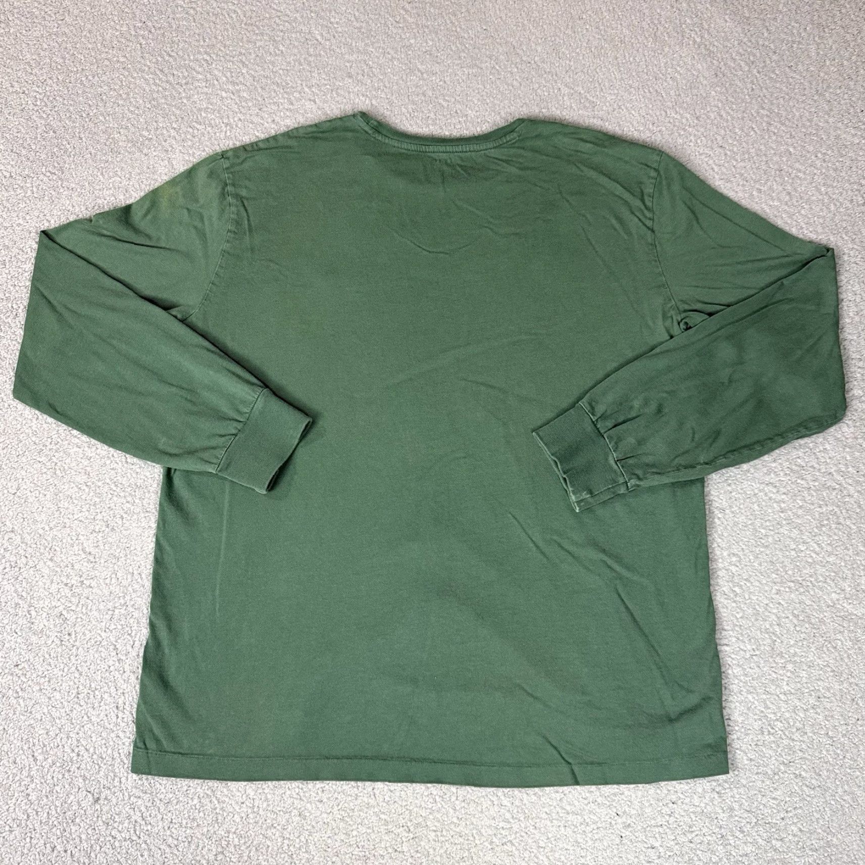 Polo Ralph Lauren Polo Ralph Lauren Shirt Mens Large Green Long Sleeve Pony Logo Distressed White Size US L / EU 52-54 / 3 - 5 Thumbnail