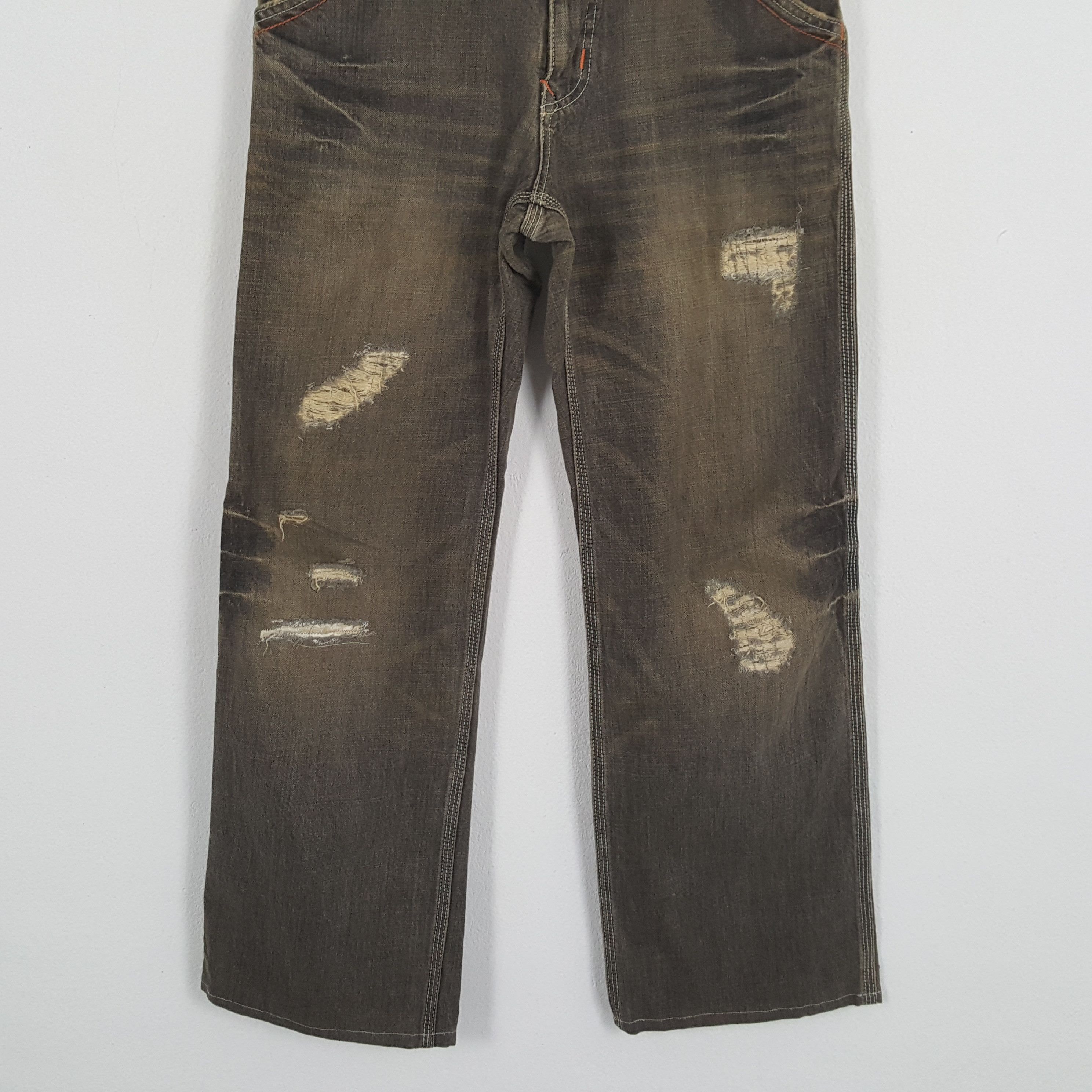 Edwin × Vintage Vintage EDWIN Japanese Style Distressed Denim Jeans Size US 34 / EU 50 - 3 Thumbnail