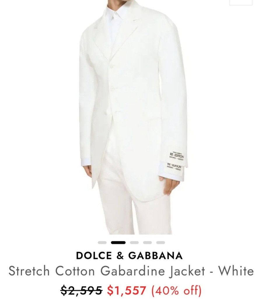 Dolce & Gabbana Dolce & Gabbana Powder Blue 3-Button Side Vent 48R (38US) Size 48L - 5 Thumbnail