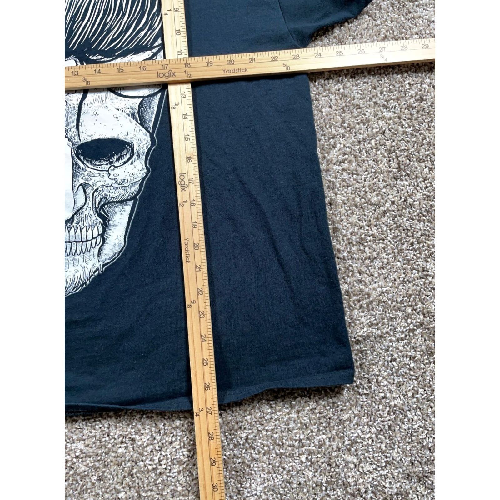 Gildan Young Wicked Face Print T-Shirt Adult XL Black Gildan Shirt Men Graphic Print Horror Hip Hop Music 90s Decade Halloween Party Mens Size US XL / EU 56 / 4 - 7 Thumbnail
