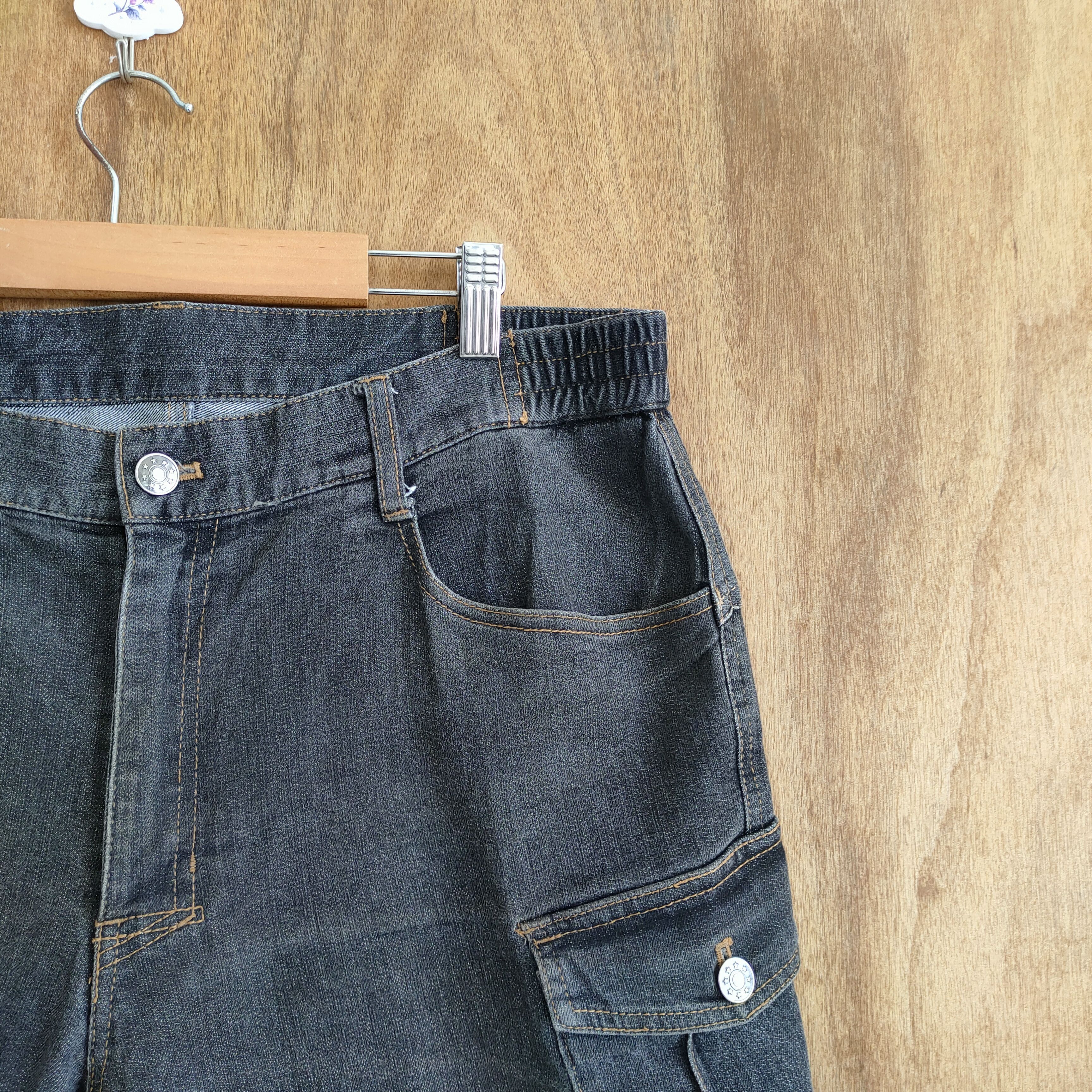 Japanese Brand × Vintage VINTAGE TLC BLACK CARGO PANTS Size US 34 / EU 50 - 5 Thumbnail