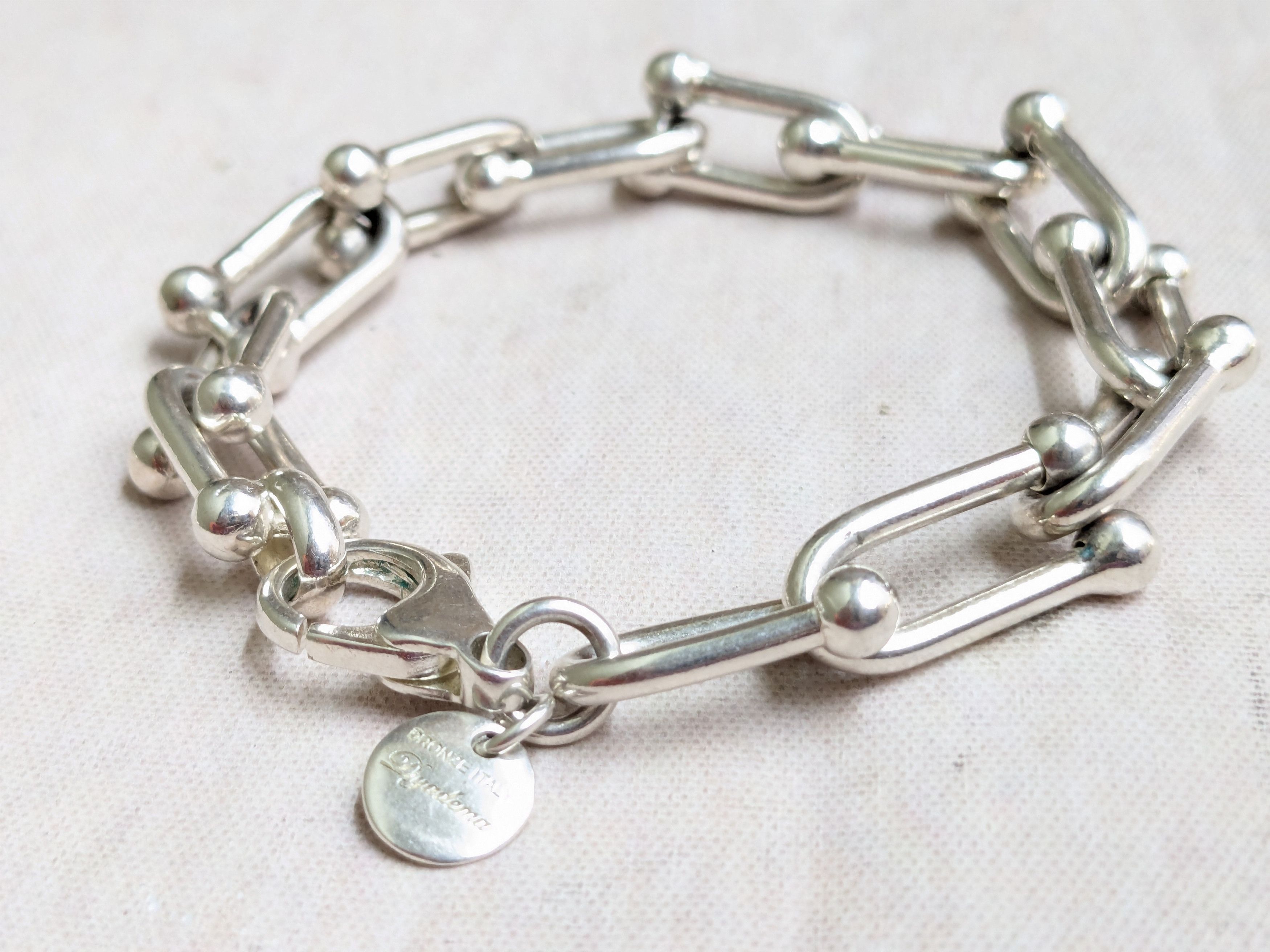 Jewelry × Vintage Horsebit Bracelet Silver Plated Bronze Italy Vintage 7.25" Size ONE SIZE - 7 Thumbnail