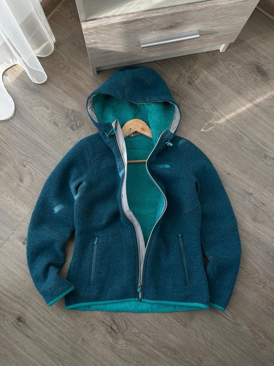 The North Face × Vintage Vintage The North Face Outdoor Blue Fur Zip Hoodie Size US M / EU 48-50 / 2 - 8 Thumbnail