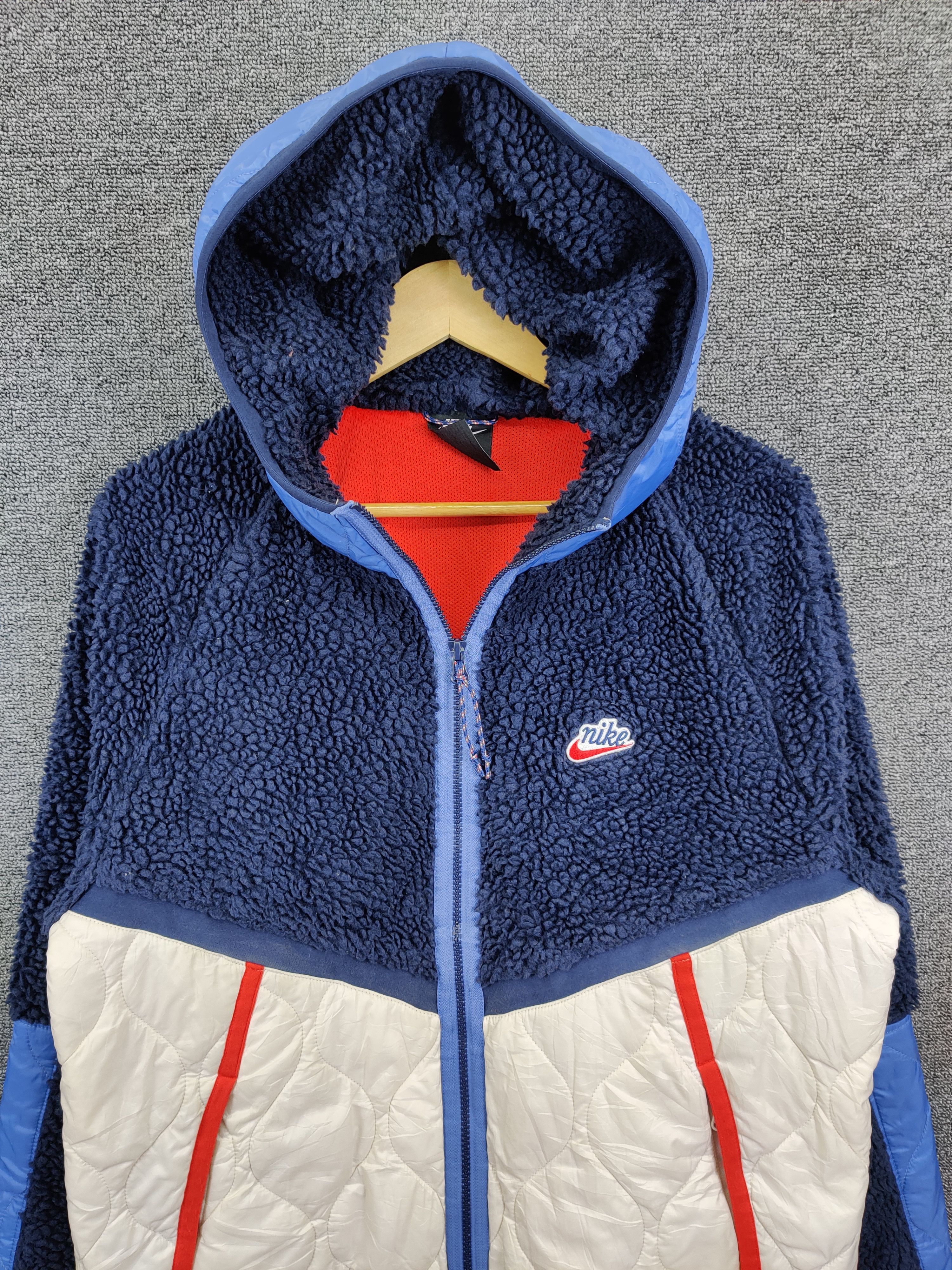 Nike Vintage Nike Sherpa Herritage Hoodie Jacket Size US M / EU 48-50 / 2 - 7 Thumbnail