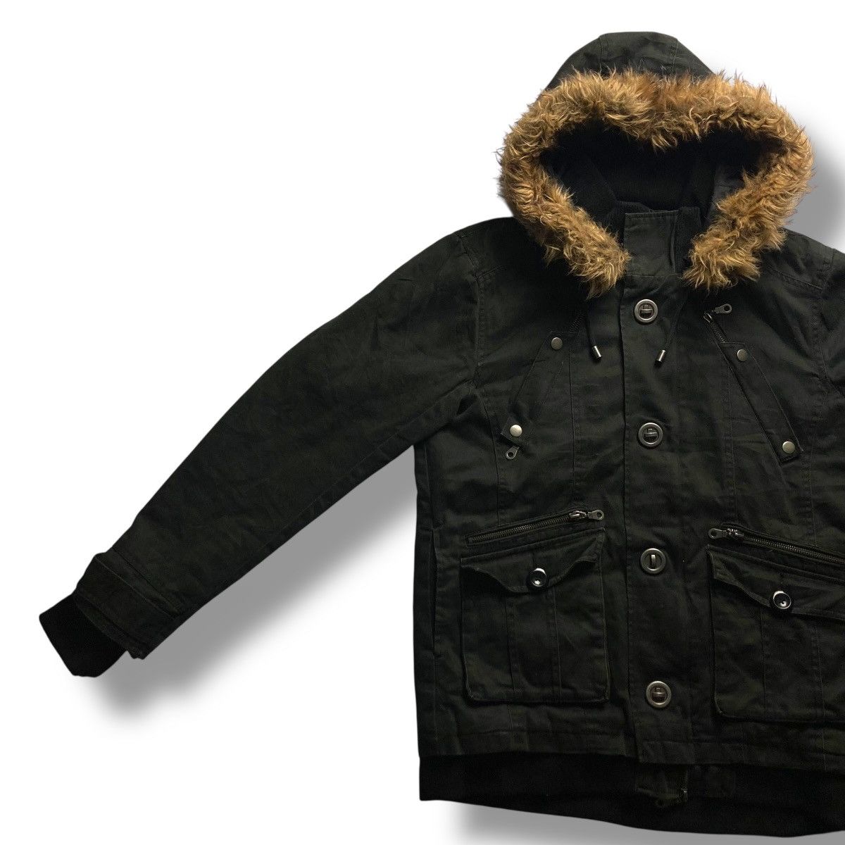 If Six Was Nine 🇯🇵 IN THE ATTIC PUNK GOTHIC DETACHABLE FUR HOODIE JACKET Size US L / EU 52-54 / 3 - 5 Thumbnail