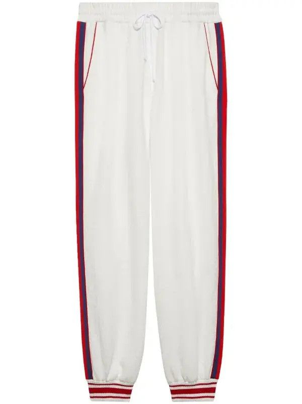 Gucci o1s1wg111025 GG Jacquard Jersey Jogging Pant in White Size US 28 / EU 44 - 1 Preview