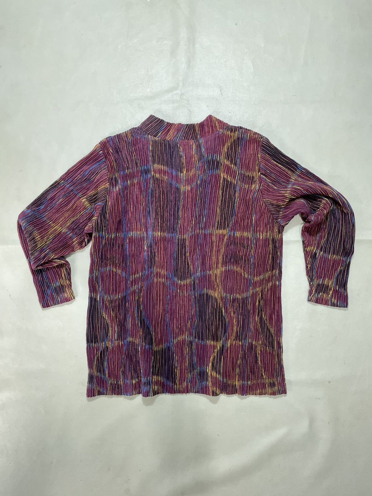 Issey Miyake Undefined Color Mix Pleated Shirt issey style Size M / US 6-8 / IT 42-44 - 4 Thumbnail