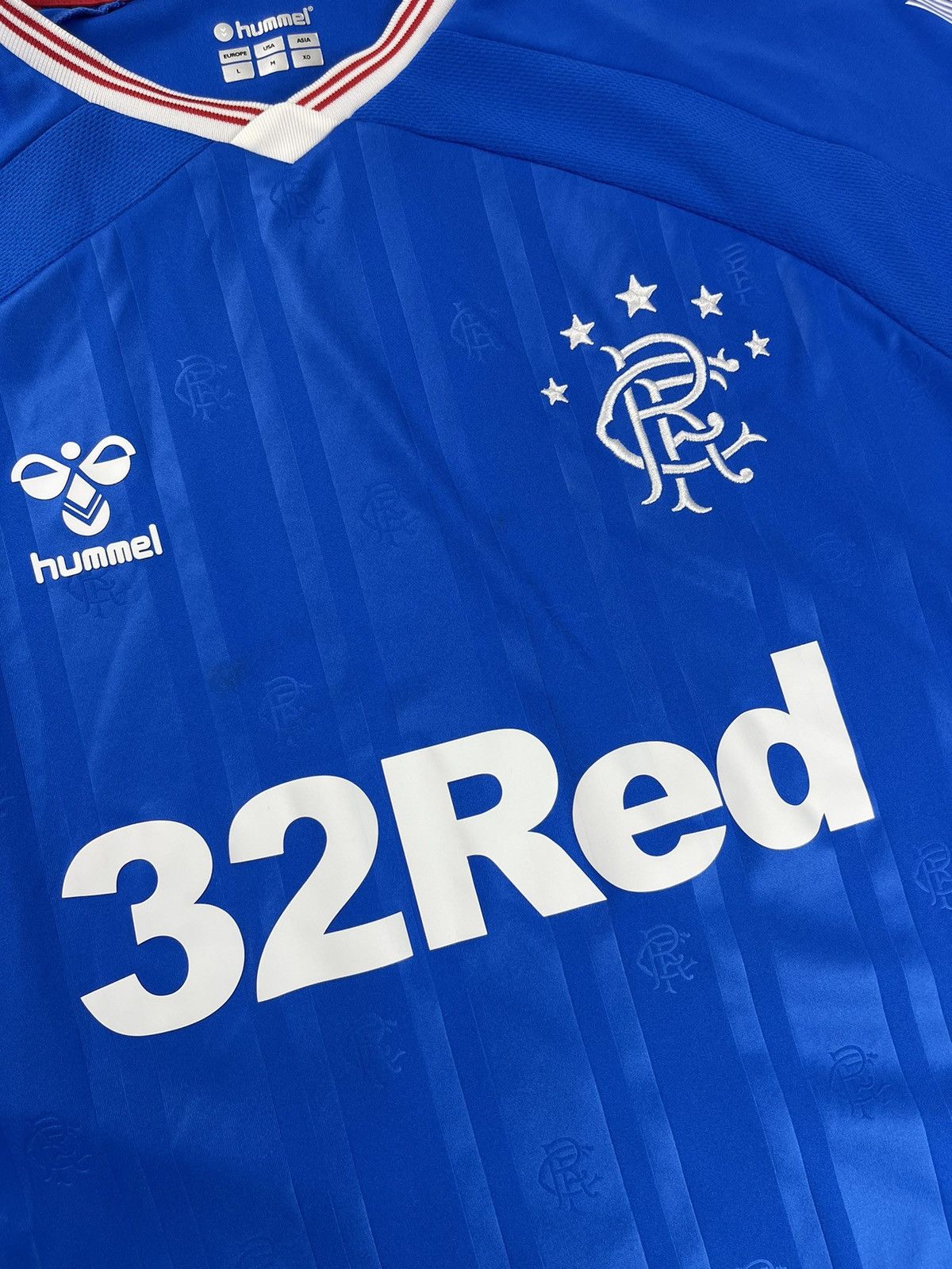 Vintage Glasgow Rangers 2018/19 Home Football Shirt Soccer Jersey Size US M / EU 48-50 / 2 - 7 Thumbnail