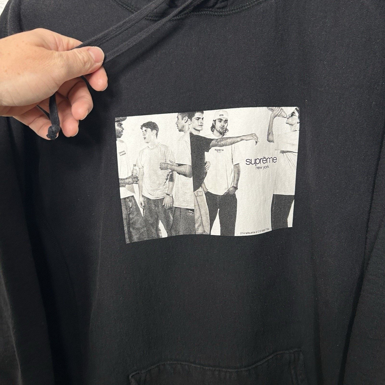 Supreme Supreme Classic Ad Hooded Sweatshirt “Black” SS19 Size US XL / EU 56 / 4 - 2 Thumbnail