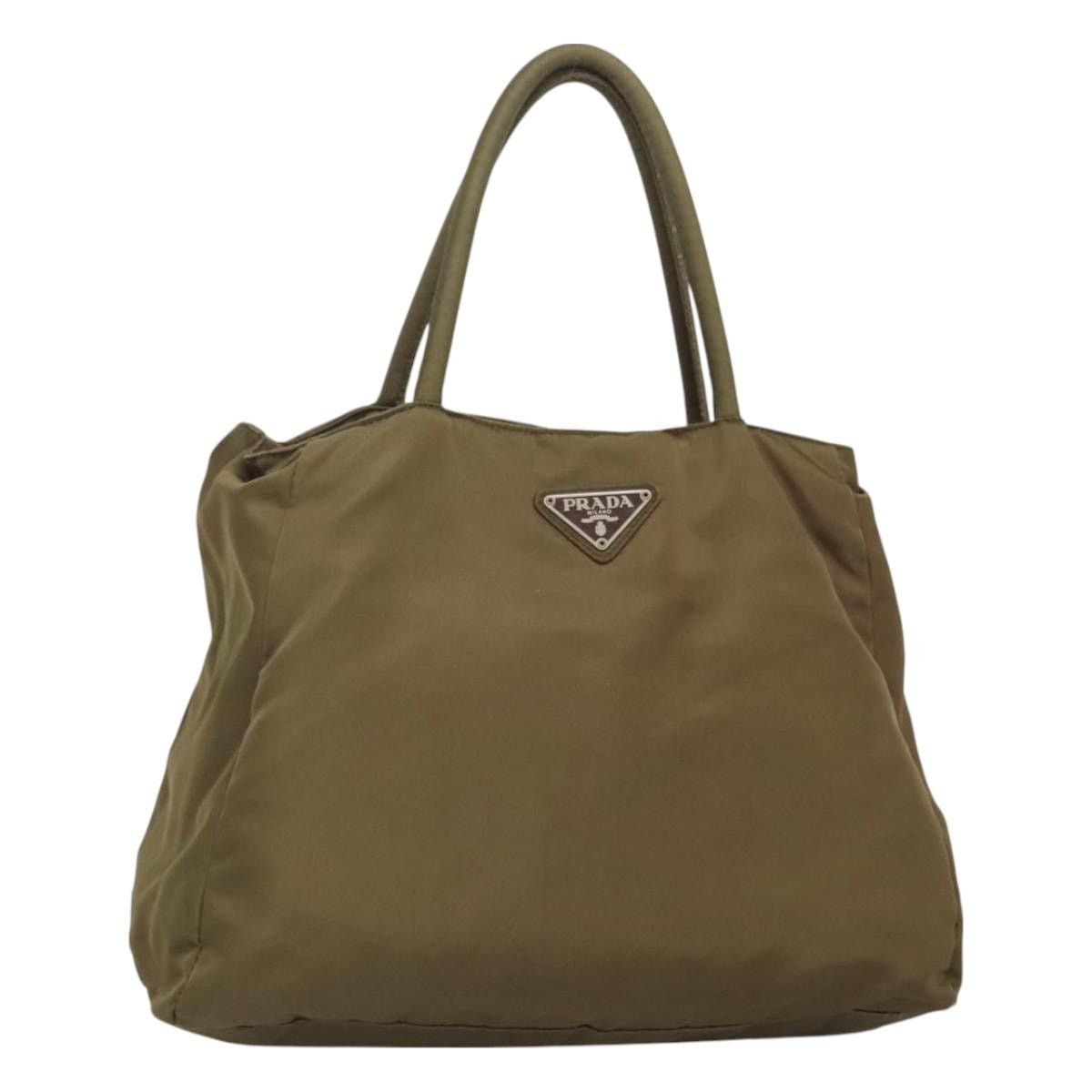 Prada PRADA Hand Bag Nylon Khaki Size ONE SIZE - 1 Thumbnail