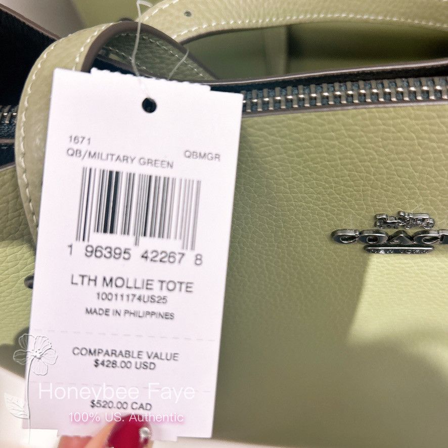 Coach Mollie Tote Bag #1671 Size ONE SIZE - 3 Thumbnail