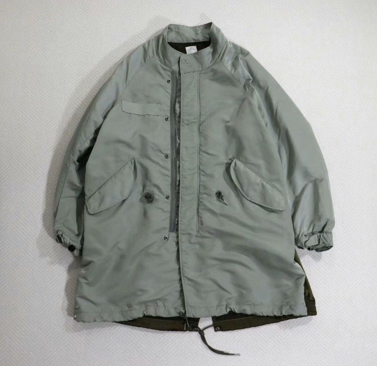 image of Visvim 20Ss Six Five Parka Wmv Fishtail Trench Coat Jacket in Green, Men's (Size Small)