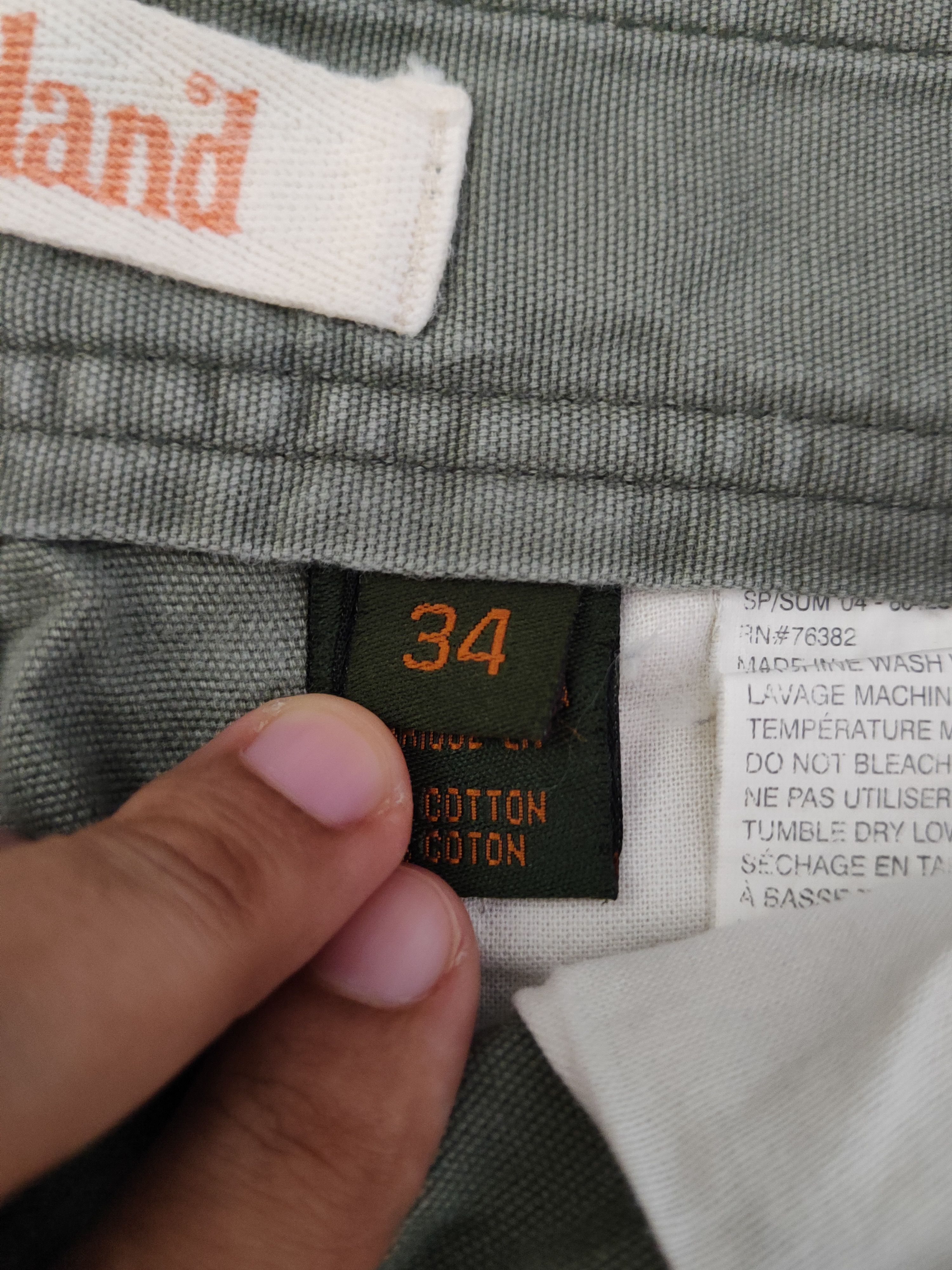Timberland DLL Timberland Army Green Multipocket Cargo Pants #2355 Size US 34 / EU 50 - 16 Thumbnail