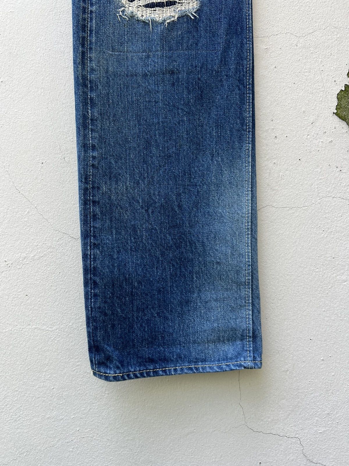 Sugar Cane Vintage Sugar Cane Japan Distress Mud Denim Selvedge Jeans Size US 30 / EU 46 - 10 Thumbnail