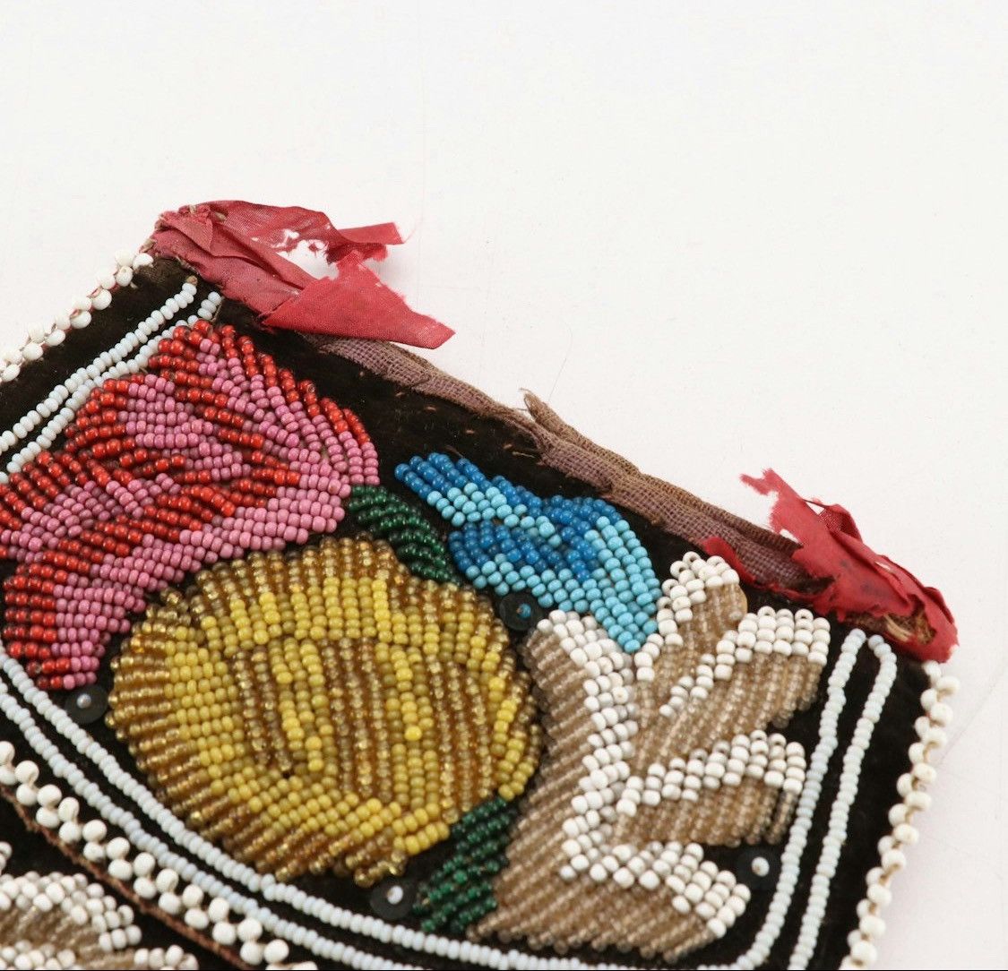 Other 👜 Antique Floral Beaded Purse – Whiting & Davis, c.1910 Size ONE SIZE - 5 Thumbnail