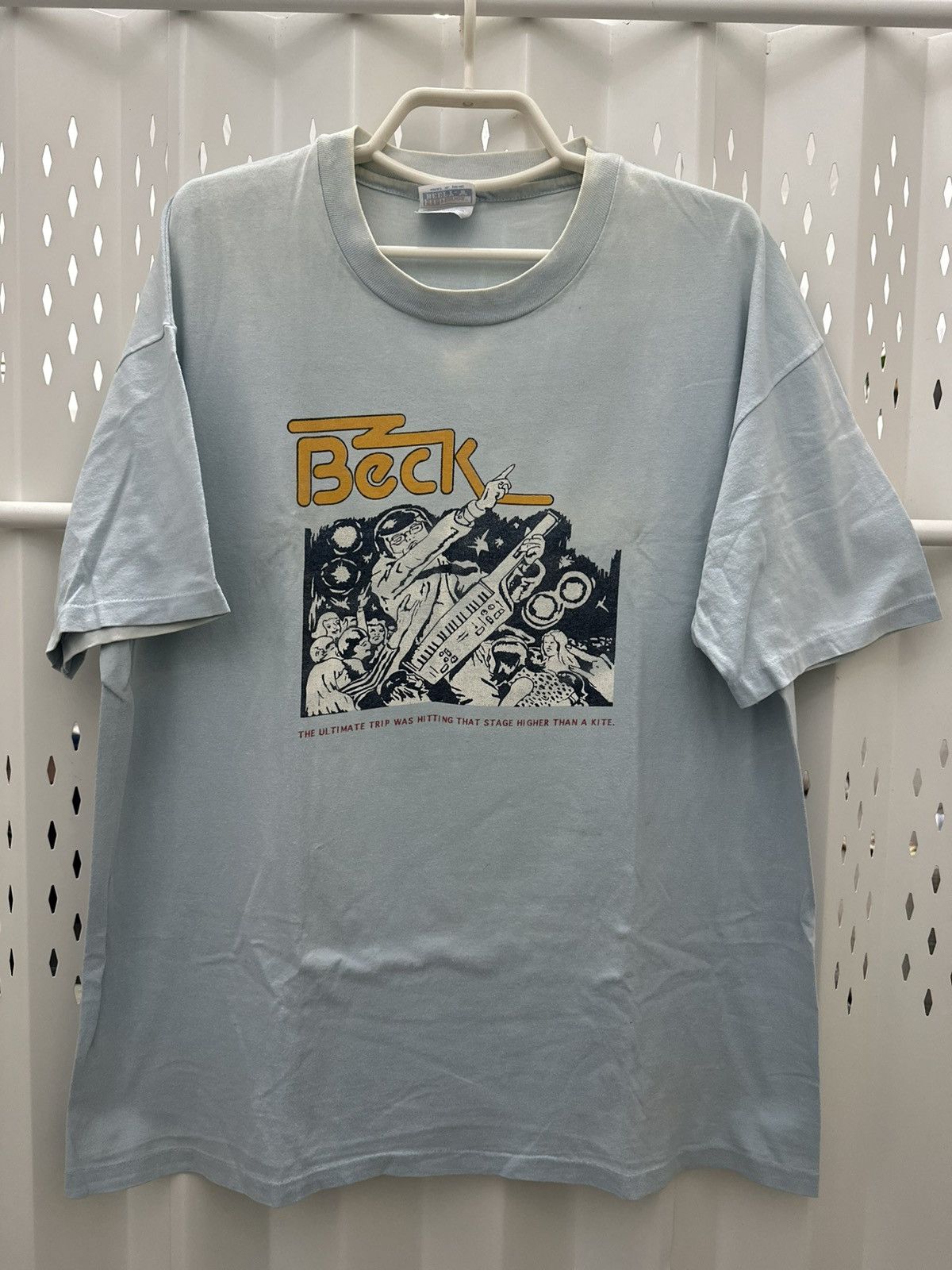 Band Tees Vintage 90’s Beck Odelay Album Band Promo Music TShirt Size US XL / EU 56 / 4 - 1 Thumbnail